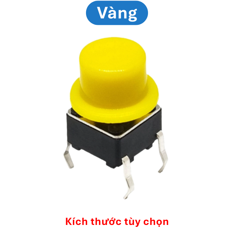 (50 Cái) Nắp nút nhấn 6x6mm hình mũ đường kính trong 3.1Mm / 3.4mm cao 6mm