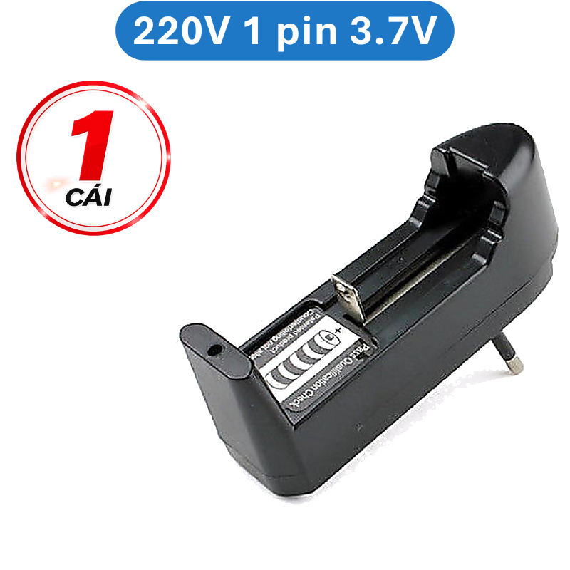 Dock sạc, bộ sạc pin 3.7V 18650, 14500, 16340 dùng cổng USB hoặc nguồn 220V