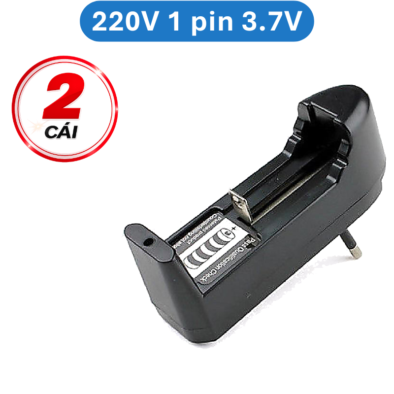 Dock sạc, bộ sạc pin 3.7V 18650, 14500, 16340 dùng cổng USB hoặc nguồn 220V