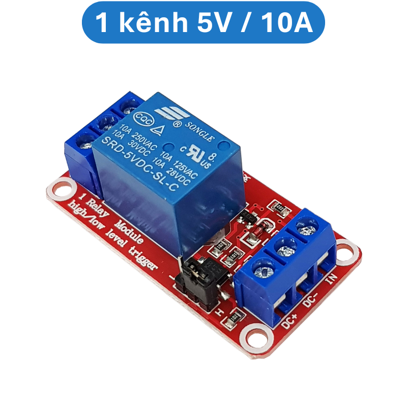 Mạch relay opto cách ly 1 - 8 kênh kích ( H/L) 5V/12V/24V - 10A/30A