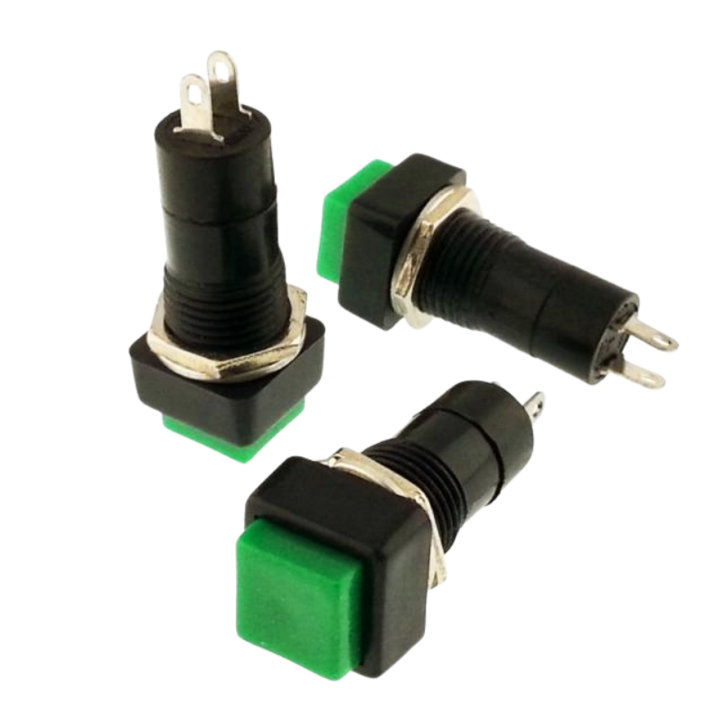 Nút nhấn nhả ( reset) / giữ ( on/off) PBS - 12A / PBS - 12B lỗ khoét 12mm 2 chân