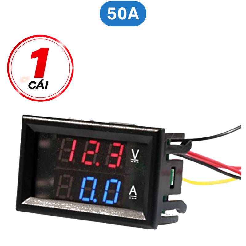 Đồng hồ hiển thị điệp áp và dòng điện 10A / 50A