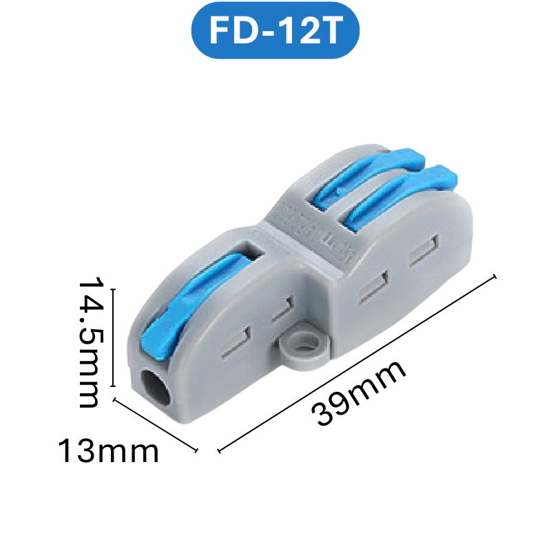 (2 Cái) Cút nối dây điện nhanh chiu nhiệt nhiều cổng FD