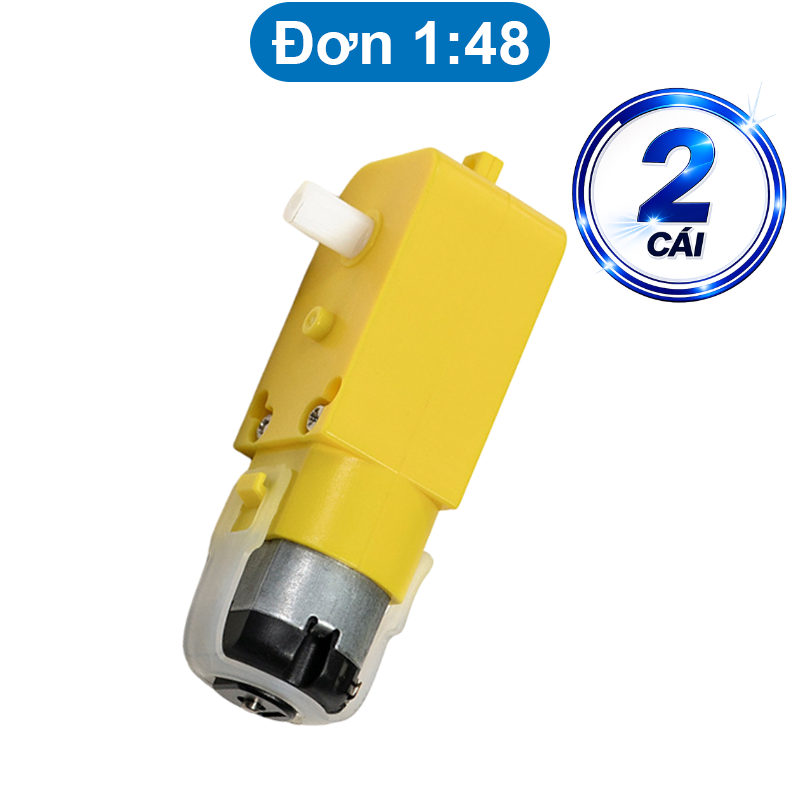 Động cơ giảm tốc chuyên gắn bánh xe DIY, hai màu sắc vàng / xanh