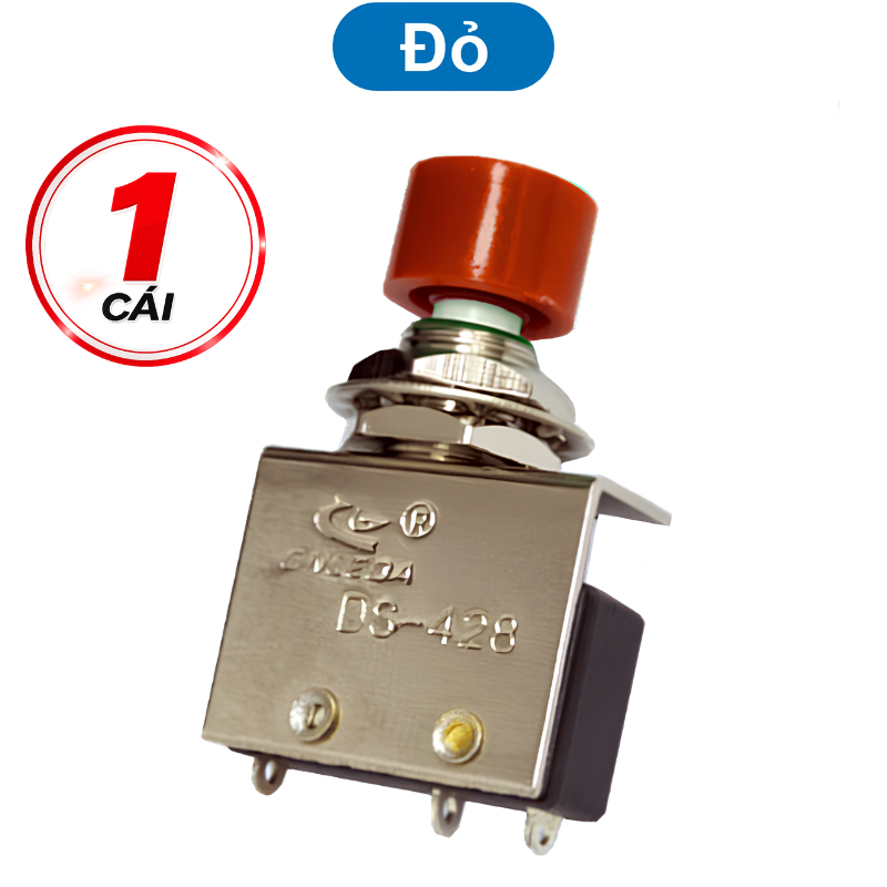 Nút nhấn nhả (reset) DS-428 3 chân 250V 6A
