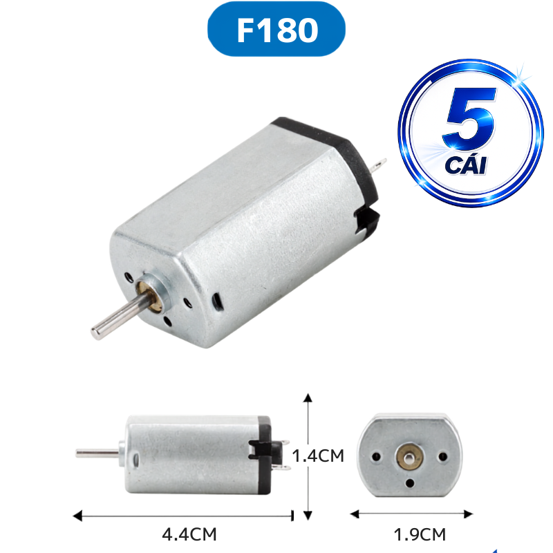 Động cơ DC mini F130, F180, R140, R260… 5000-20000 rpm 3-12V
