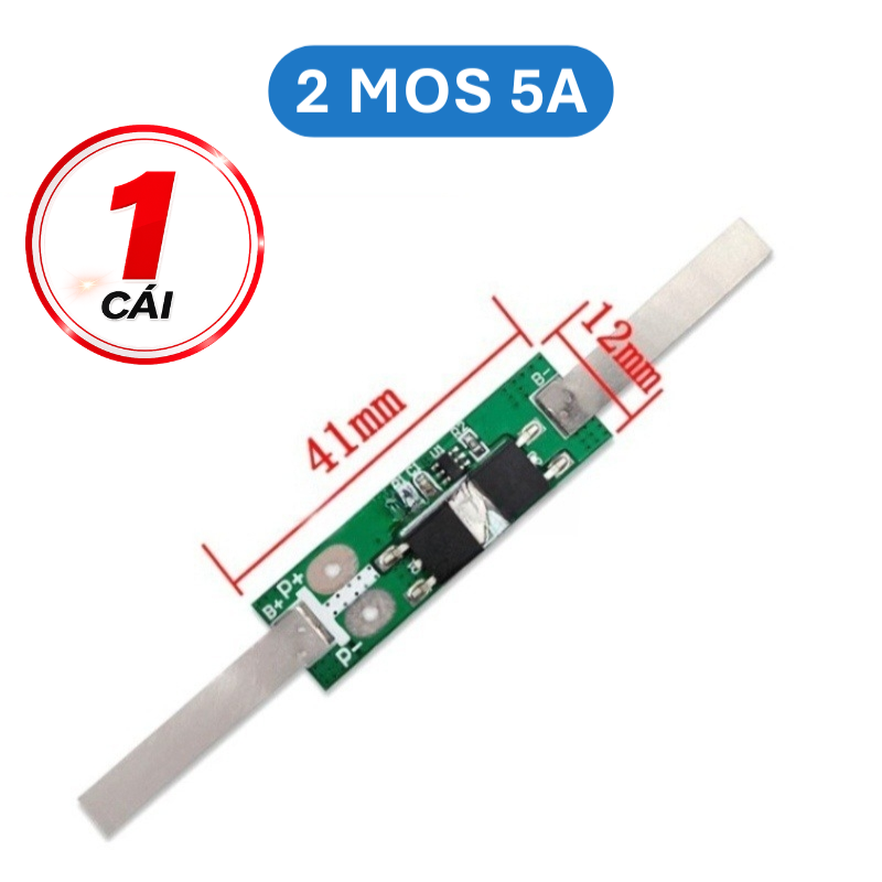 Mạch bảo vệ pin sắt LifePo4 1S 3.2V công suất lớn có sẵn kẽm hàn