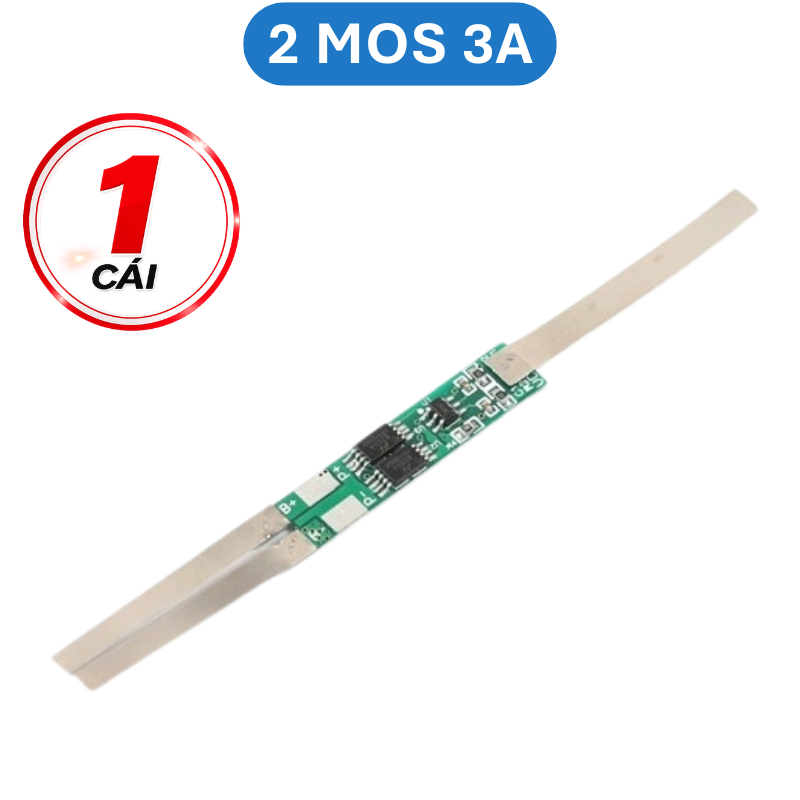 Mạch bảo vệ pin sắt LifePo4 2S 6.4V có sẵn kẽm hàn
