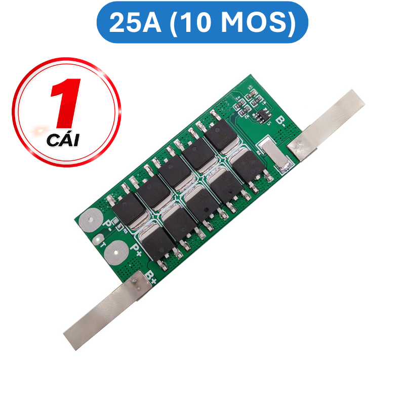 Mạch bảo vệ pin Lithium công suất cao 1S 3.7V có hàn kẽm sẵn