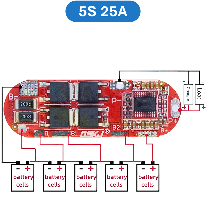 Mạch BMS sạc bảo vệ pin Lithium - Lipo 1S - 4S