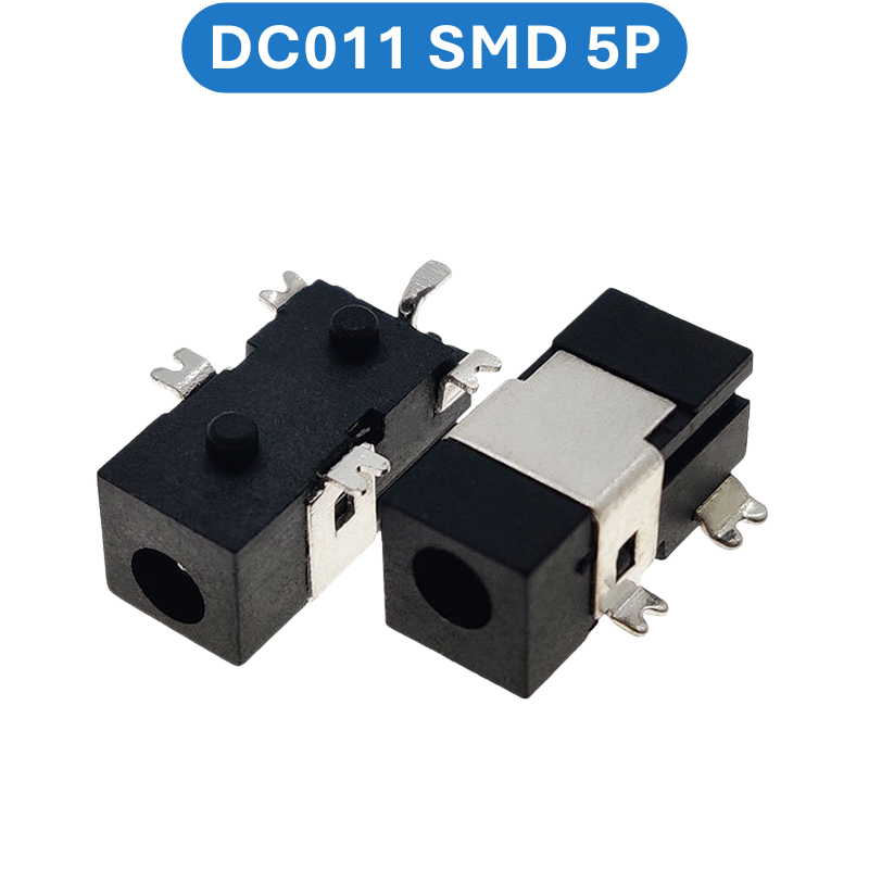 Đầu cái cắm nguồn, jack cái cắm nguồn DC chân hàn PCB