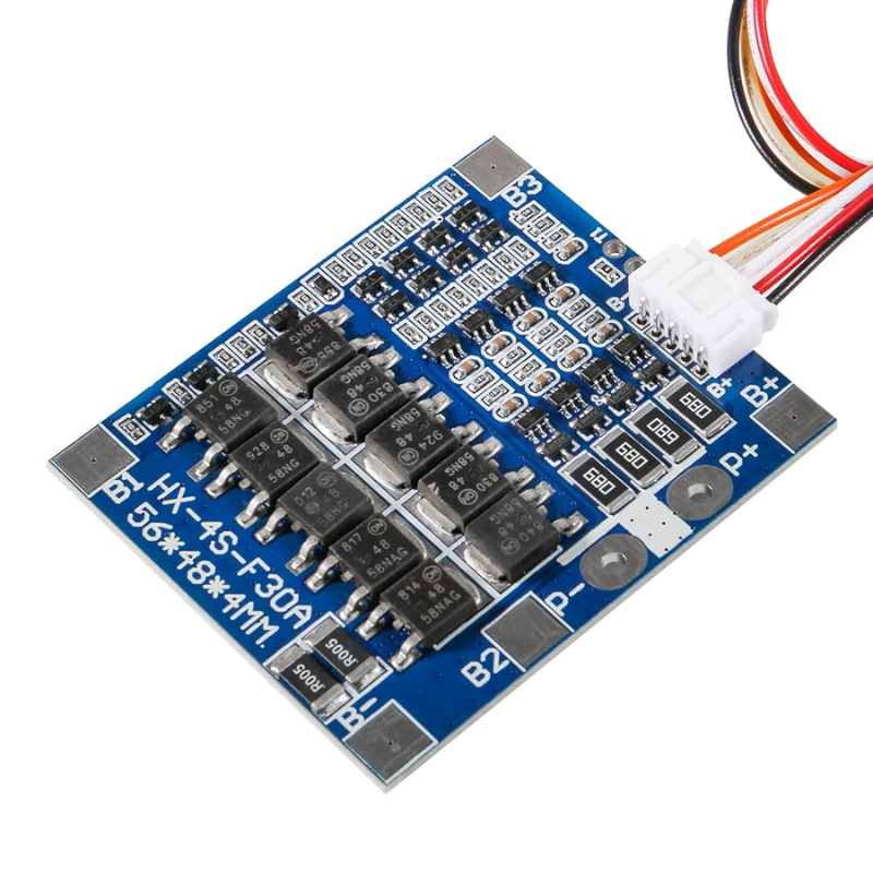 Mạch BMS 4S bảo vệ pin lithium, pin sắt chân hàn 30A