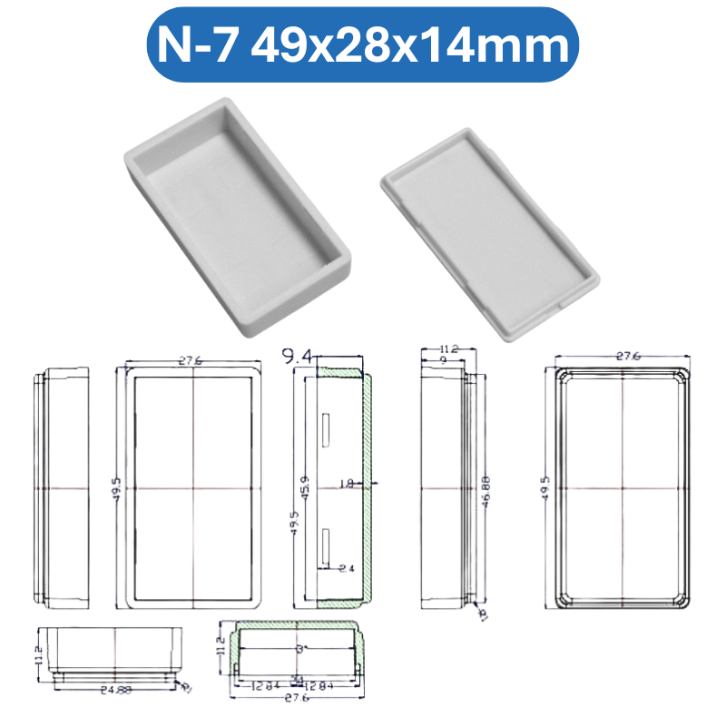Hộp nhựa ABS, hộp đựng linh kiện, hộp nhựa kỹ thuật