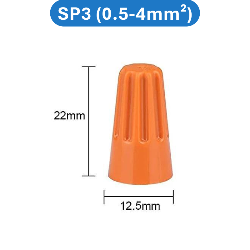 (50 Cái) Cút nối xoắn dây điện SP1 - SP6