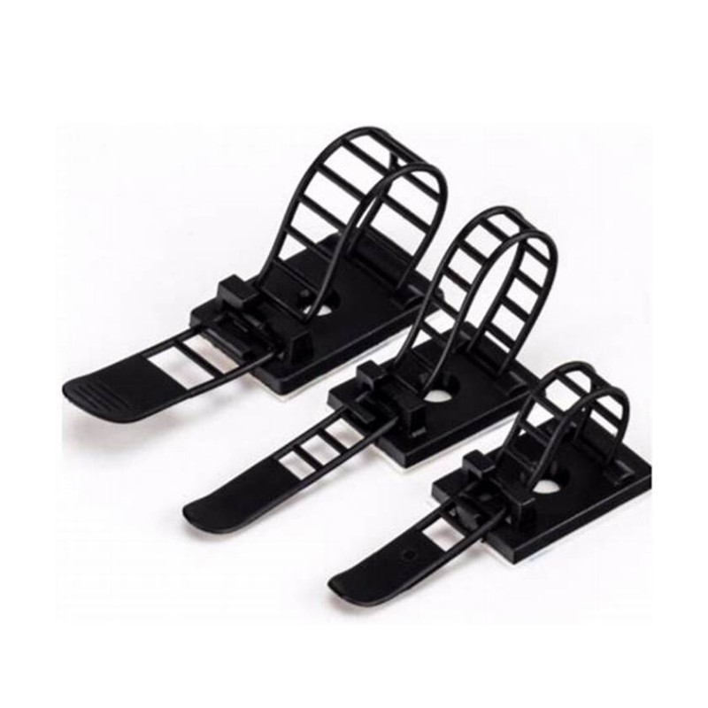 (10 cái) Kẹp rút giữ dây ACT trắng/đen có keo dán 3M 1600T