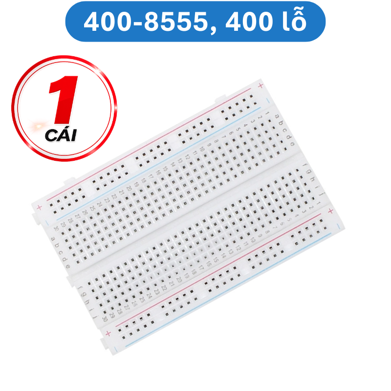 Breadboard lỗ cắm, bo cắm test linh kiện,mạch,học tập,…