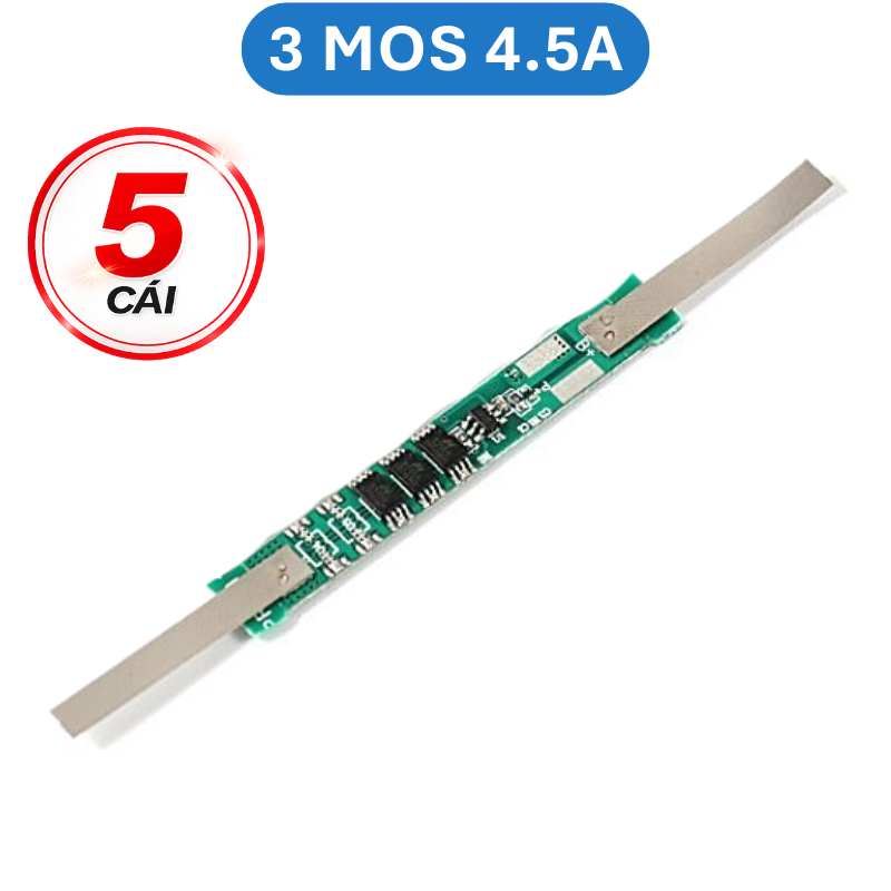 Mạch bảo vệ pin sắt LifePo4 1S 3.2V có sẵn kẽm hàn