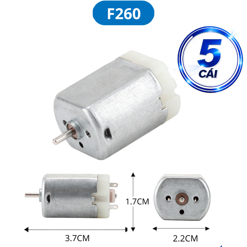Động cơ DC mini F130, F180, R140, R260… 5000-20000 rpm 3-12V