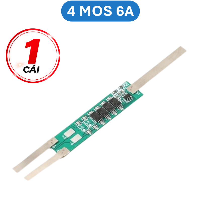 Mạch bảo vệ pin sắt LifePo4 2S 6.4V có sẵn kẽm hàn