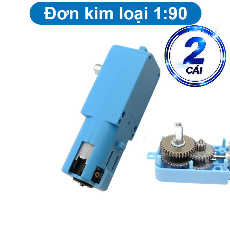 Động cơ giảm tốc chuyên gắn bánh xe DIY, hai màu sắc vàng / xanh