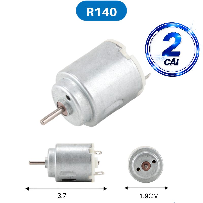 Động cơ DC mini F130, F180, R140, R260… 5000-20000 rpm 3-12V