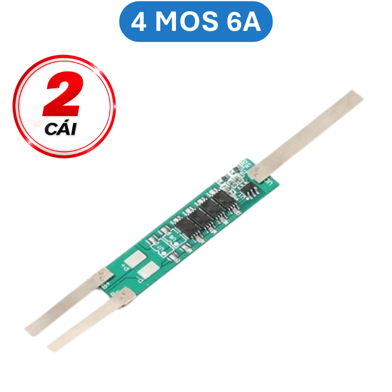 Mạch bảo vệ pin sắt LifePo4 2S 6.4V có sẵn kẽm hàn