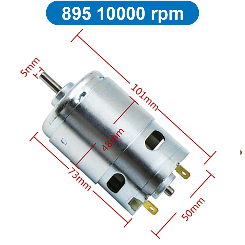 Động cơ DC 775/785/895 tốc độ cao điện áp 12V/24V