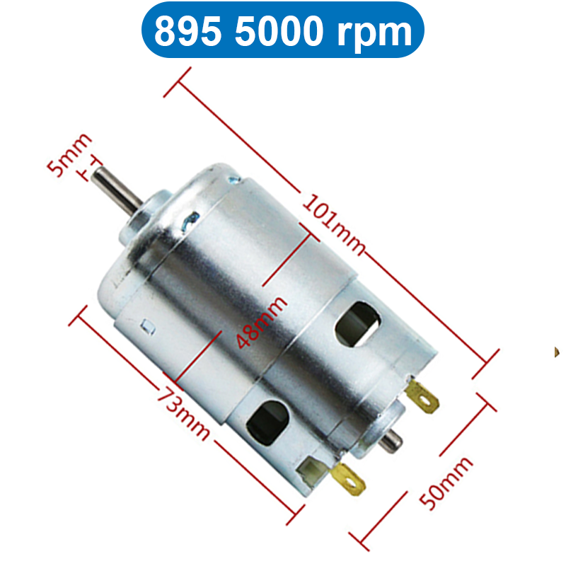 Động cơ DC 775/785/895 tốc độ cao điện áp 12V/24V