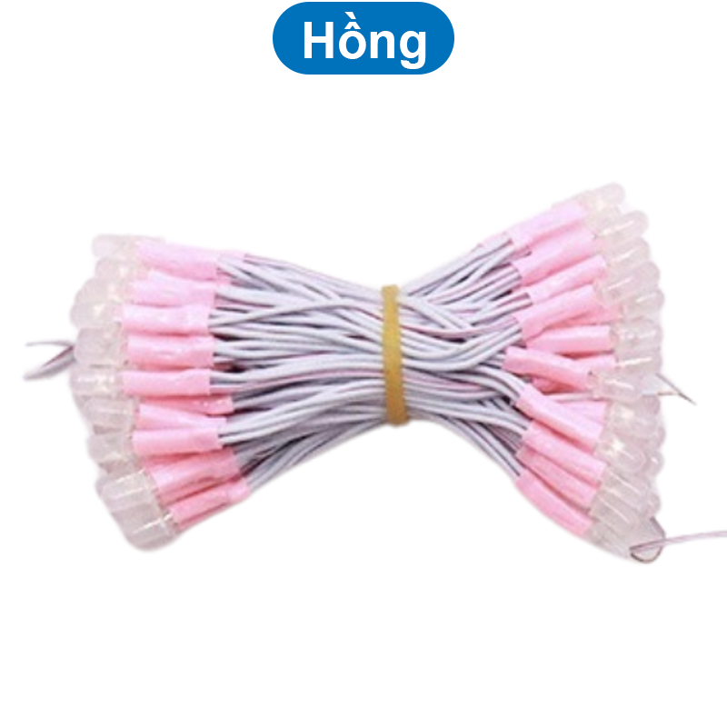 (100 con) LED ruồi liền dây 5mm đấu song song điện áp 5V,12V