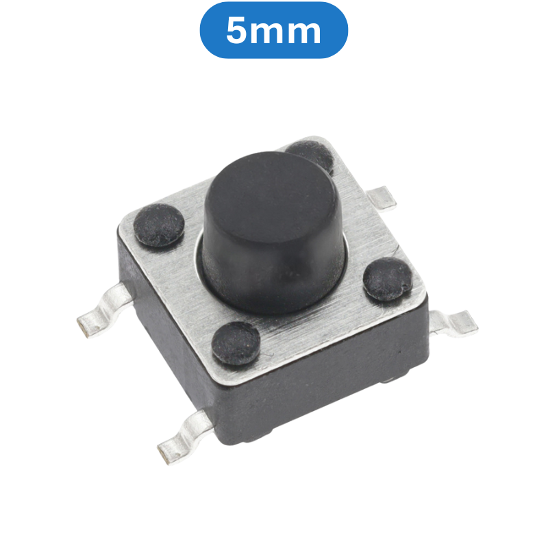 (20 Cái) Nút nhấn 6x6mm 4 chân dán SMD cao 4.3 - 15mm