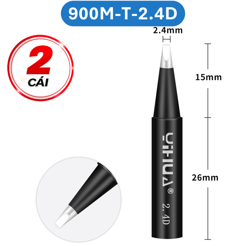 Mũi hàn Yihua 936 màu đen - 900M - T loại tốt