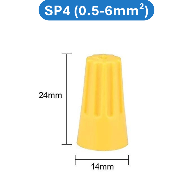 (50 Cái) Cút nối xoắn dây điện SP1 - SP6