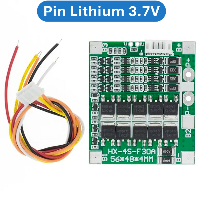 Mạch BMS 4S bảo vệ pin lithium, pin sắt chân hàn 30A