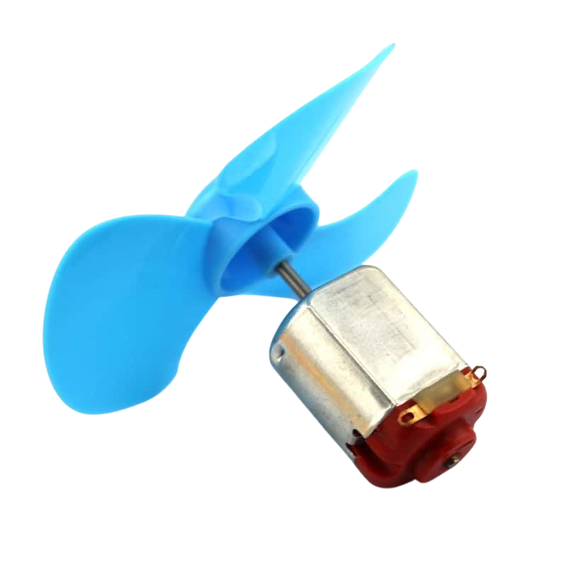 (10 cái) Cánh quạt mini 3 cánh 4 cánh 30mm ... 120mm trục 2mm bằng nhựa rất bền dùng DIY Stem Steam