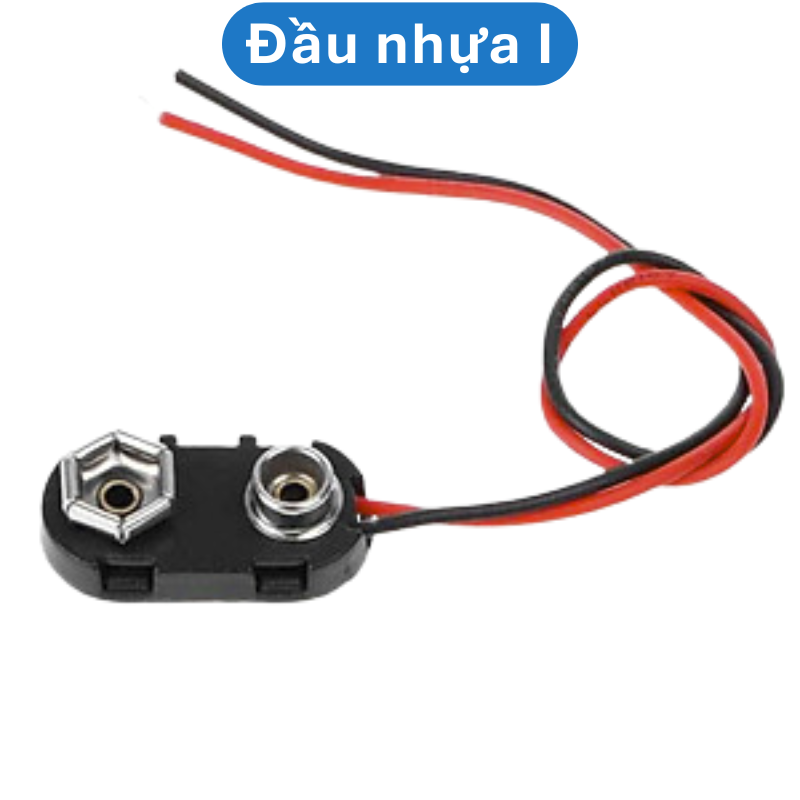 Đế ra dây pin vuông 9V
