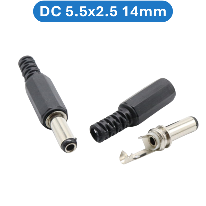 (5  Cái) Đầu nối nguồn, jack cắm đực nguồn DC