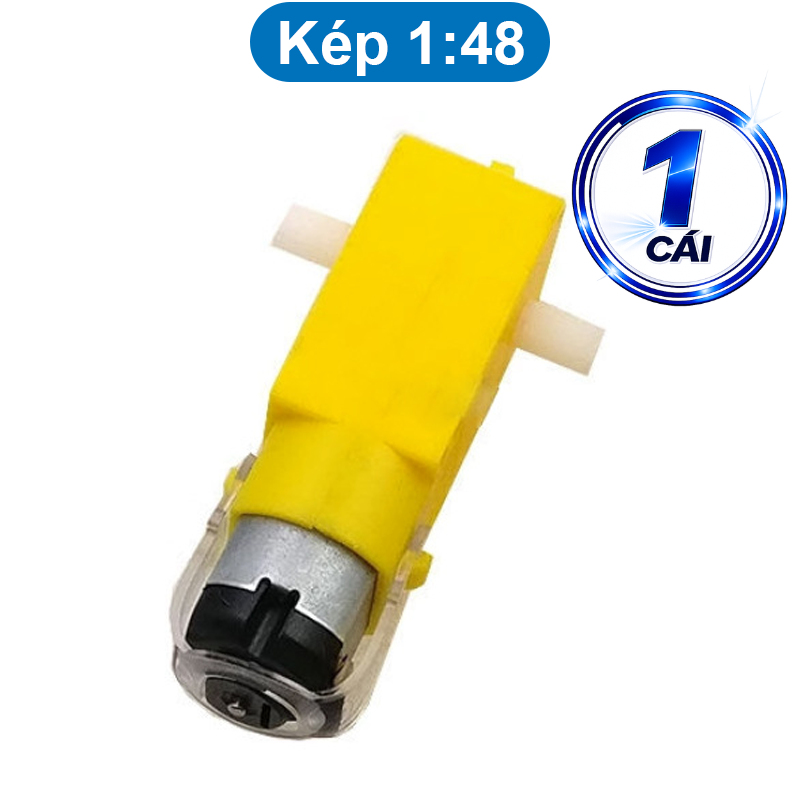 Động cơ giảm tốc chuyên gắn bánh xe DIY, hai màu sắc vàng / xanh