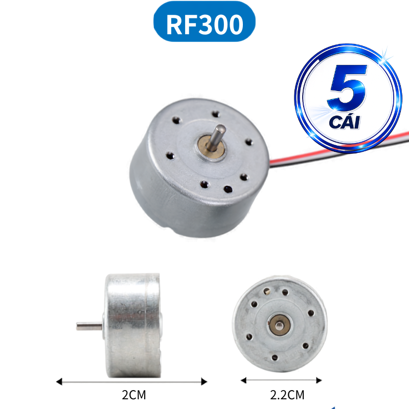 Động cơ DC mini F130, F180, R140, R260… 5000-20000 rpm 3-12V