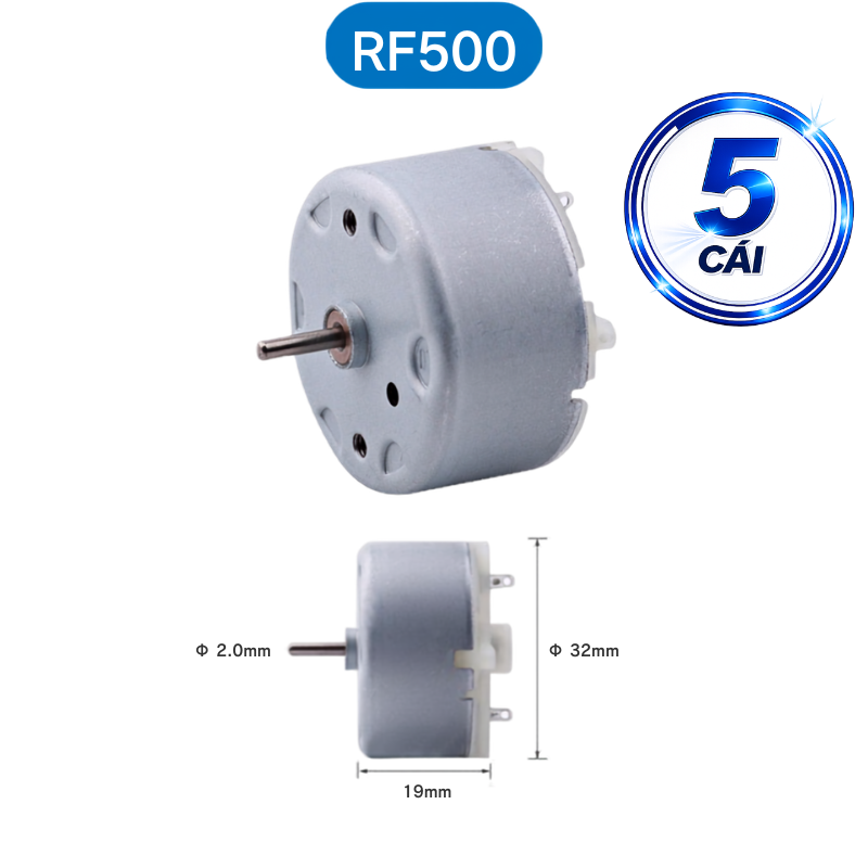 Động cơ DC mini F130, F180, R140, R260… 5000-20000 rpm 3-12V