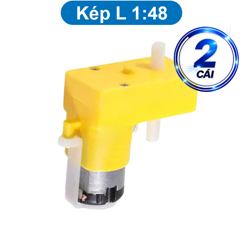 Động cơ giảm tốc chuyên gắn bánh xe DIY, hai màu sắc vàng / xanh