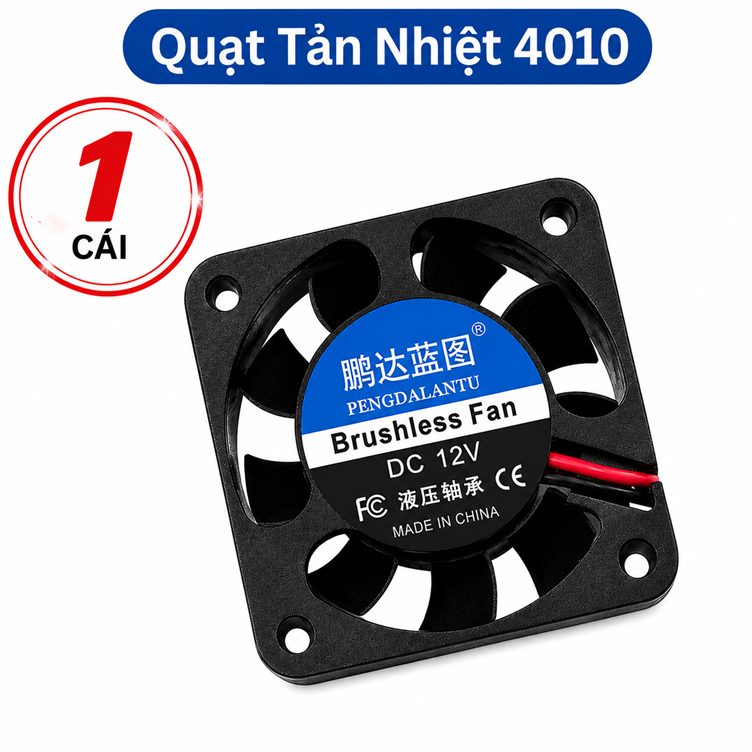 Quạt tản nhiệt 4010 không chổi than 12V
