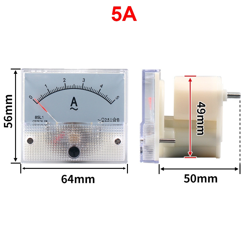 Ampe kế kim hiển thị dòng điện AC 1A - 50A