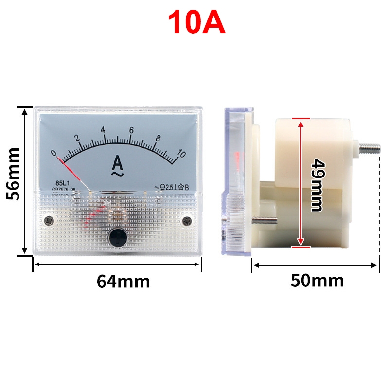 Ampe kế kim hiển thị dòng điện AC 1A - 50A