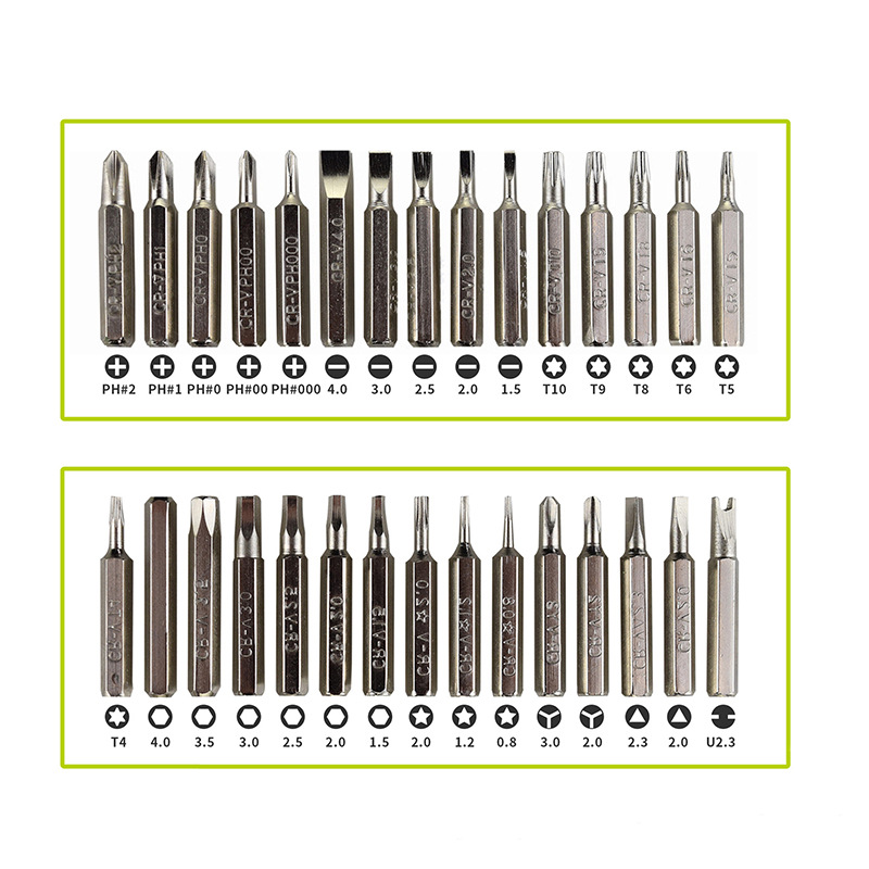 Bộ vít đa năng xanh lá 32 đầu