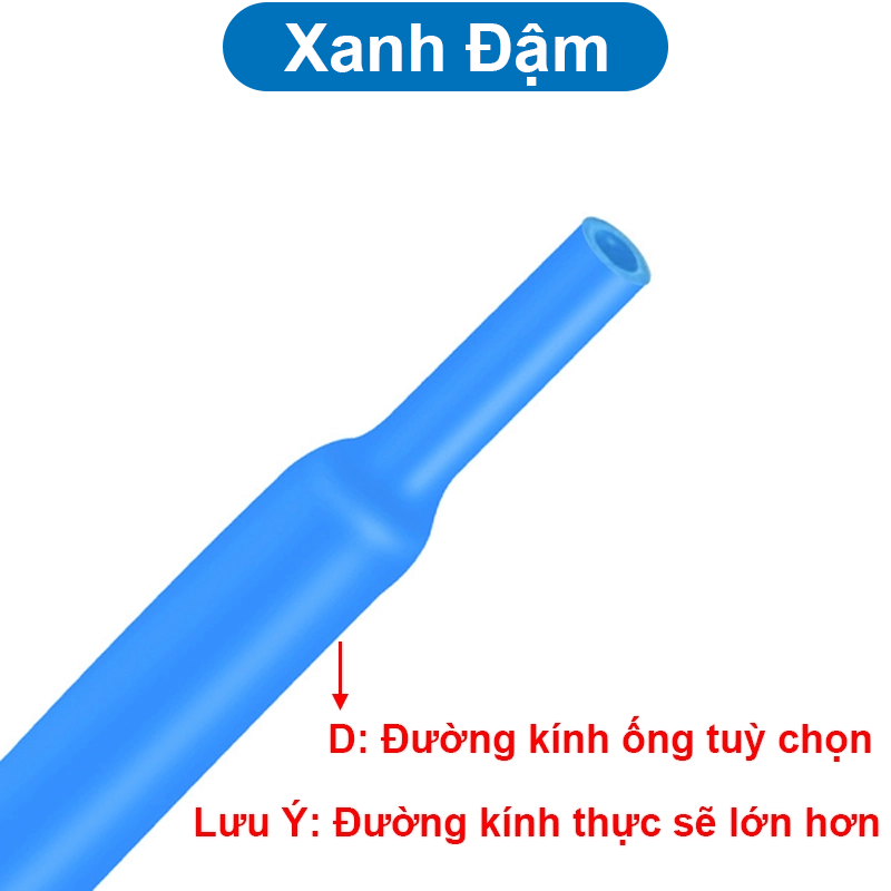 Ống co nhiệt, ống gen cách điện, ống bọc dây điện 1-22mm