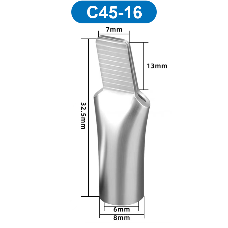 Đầu cos mỏ vịt, đầu cos pin dẹp trần C45 dùng cho CB