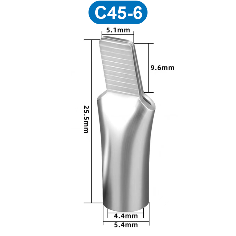 Đầu cos mỏ vịt, đầu cos pin dẹp trần C45 dùng cho CB