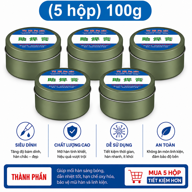 Mỡ hỗ trợ hàn mạch siêu dính