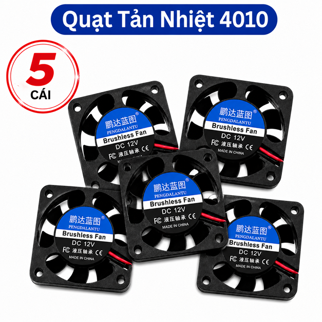 Quạt tản nhiệt 4010 không chổi than 12V