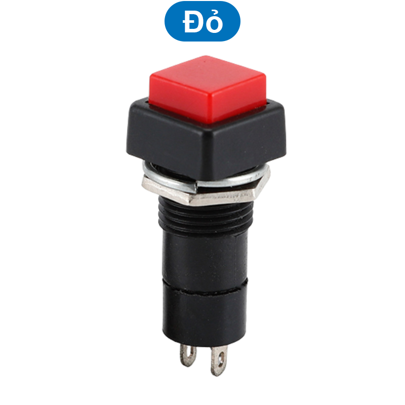 Nút nhấn nhả ( reset) / giữ ( on/off) PBS - 12A / PBS - 12B lỗ khoét 12mm 2 chân